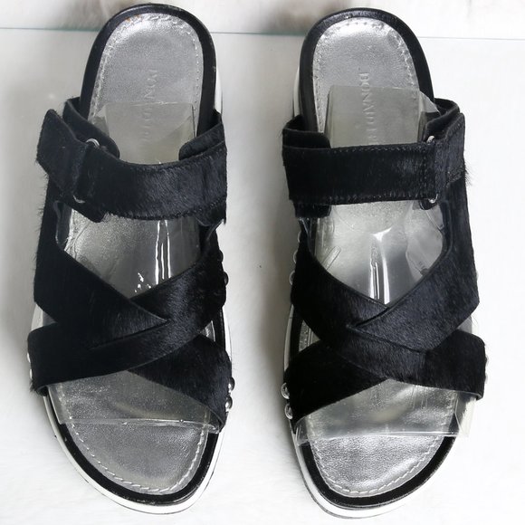 Donald J. Pliner Calf Hair Lug Platform Sandals | Size 8 - Picture 8 of 11